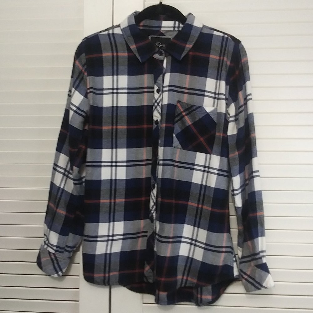 Rails Hunter Soft Plaid Flannel Button Down Shirt… - image 2